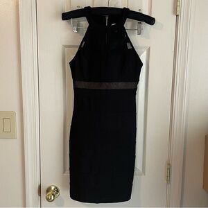 Emerald Sundae Black Backless Dress